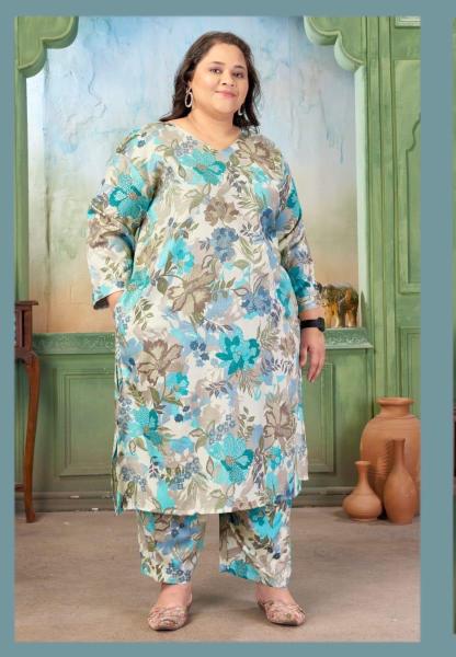 Shree salasar plus size prisha vol-2 single piece kurti wholesale 