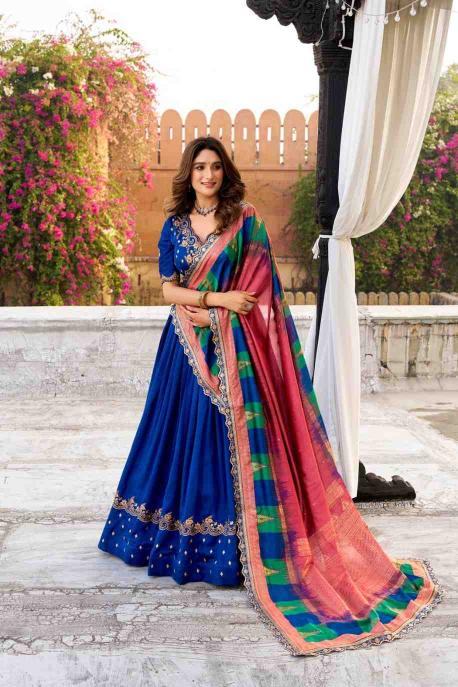 Taraa L 1202 Vichitra Silk Lehenga choli wholesale online