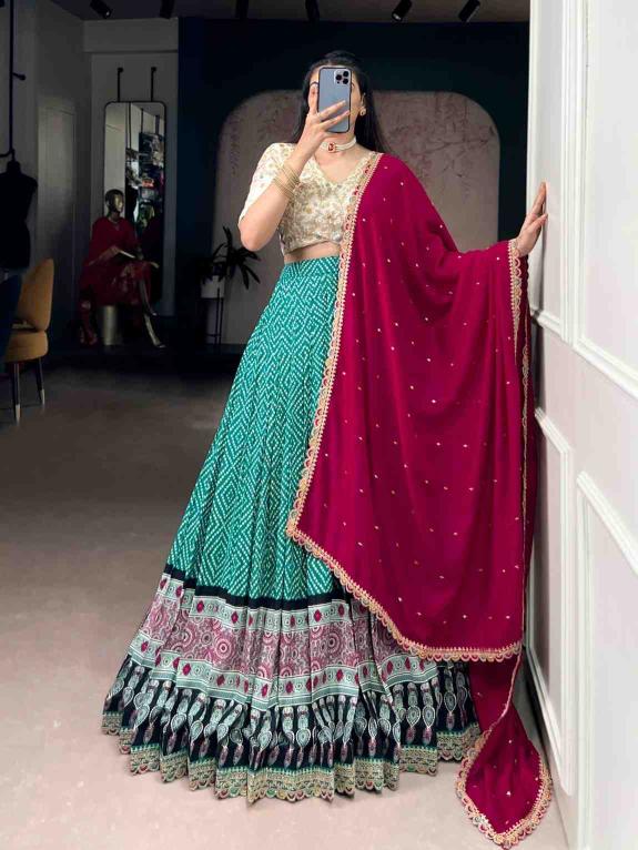 Taraa L 1416 Rayon Wholesale lehenga shops in Delhi