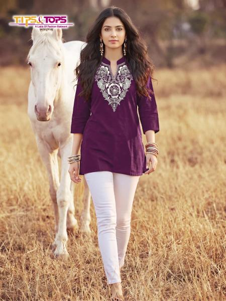 Tips & tops cotton candy vol 2 short top wholesale kurtis 