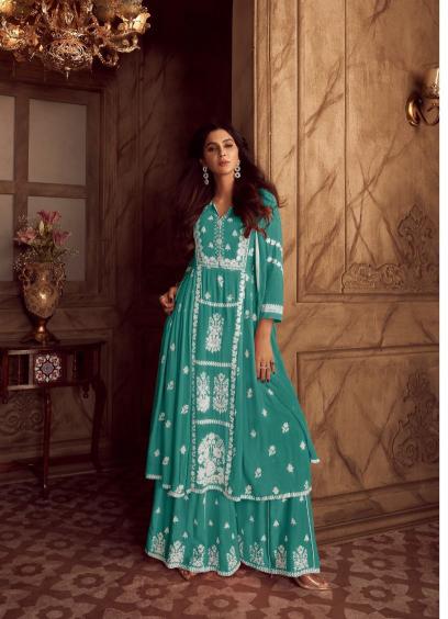 VamikaTM lakhnavi vol 4 light color kurtis online wholesaler