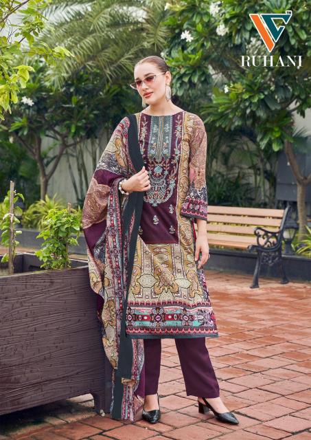 Vandana ruhani vol-38 cotton dress material low price online wholesale 