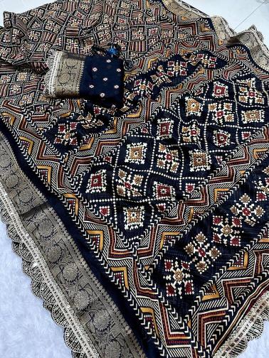 Vastrangan lace border surat saree mill