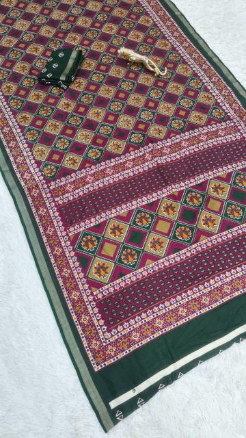 Vastrangan traditional print silk saree hole wholesale market 