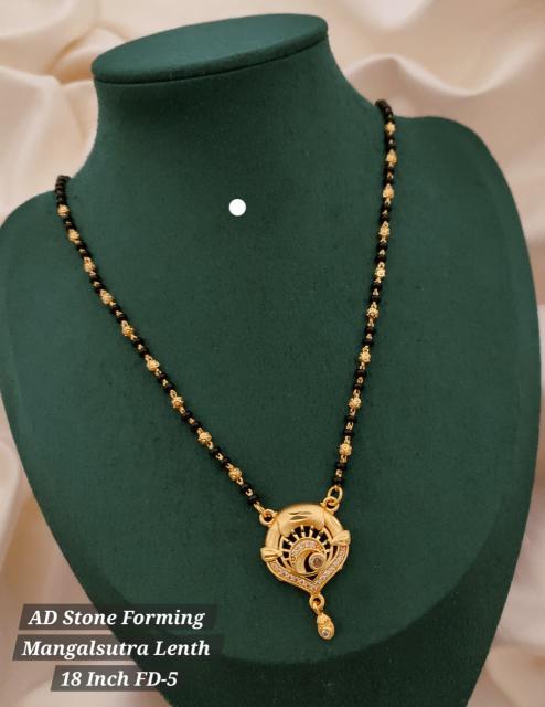 AD Stone forming mangalsutra lenth 18 inch FD 5 Ethnic jewellery wholesalers in Kolkata