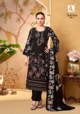 Alok suits sakina vol 7 heavy mirror work dress material at wholesale price 