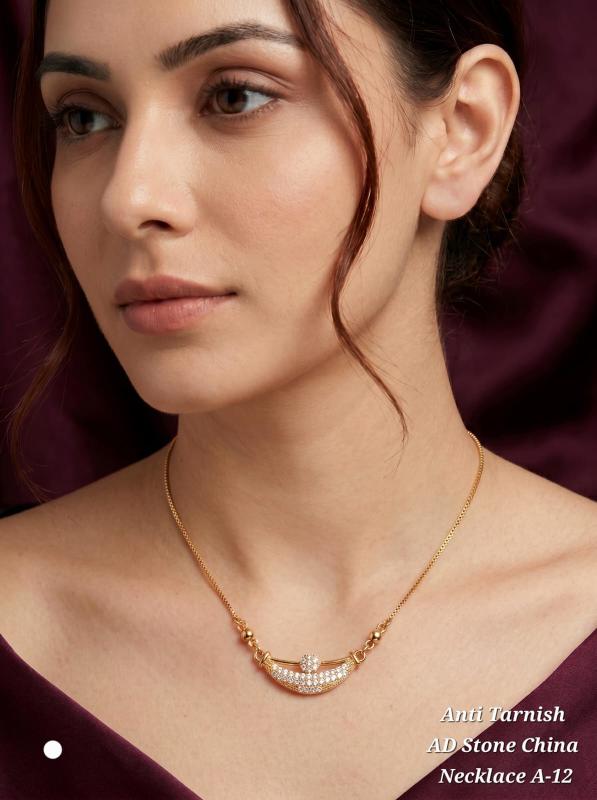 Anti tarnisha ad stone china necklace A 12 Imitation bangles manufacturers in Gujarat