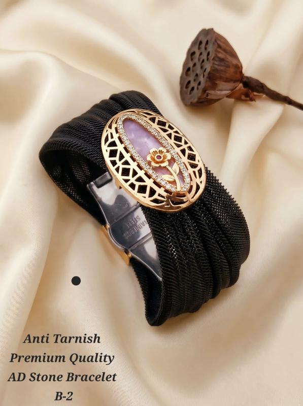 Anti tranish premium quality ad stone bracelet B 2 Artificial jewellery suppliers in Delhi