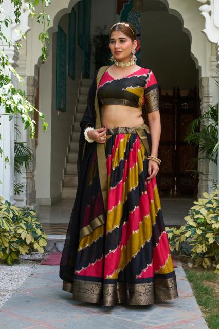 Artriddhs DolaJecard silk red Best lehengha choli wholesalers in Gujarat