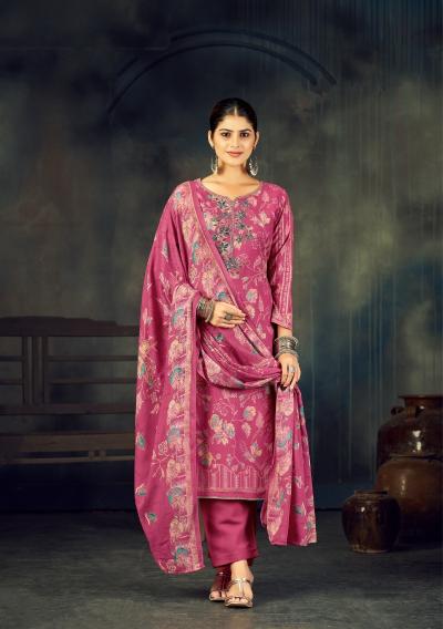 Azara firoza 4 pcs wholesale dress materials catalog 
