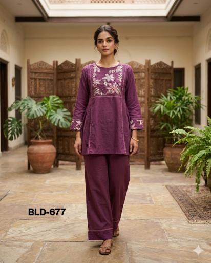 Ballika cotton coord set wholesale business clothing 