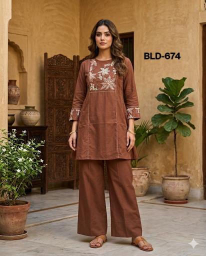 Ballika cotton coord set wholesalers in surat 