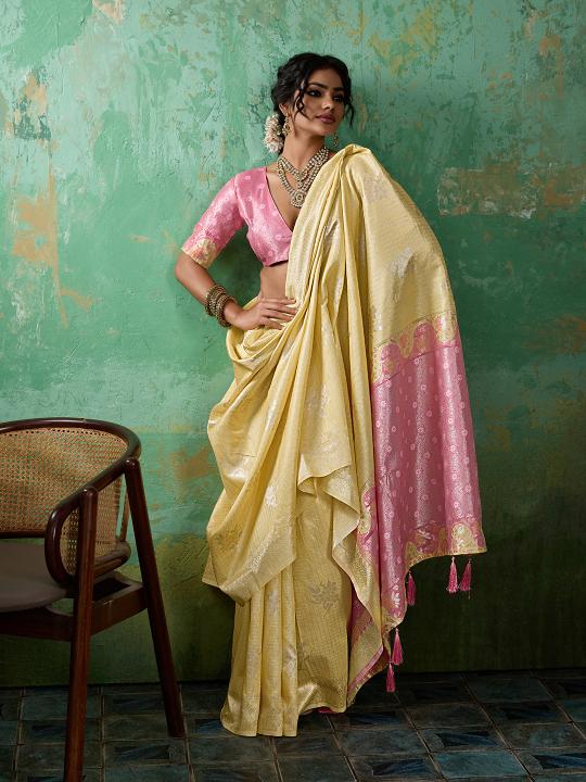 BLOSSOM by SHREE SHYAM FASHION fancy designer Soft LINEN COTTON fabric saree wholesale with Fancy latkan