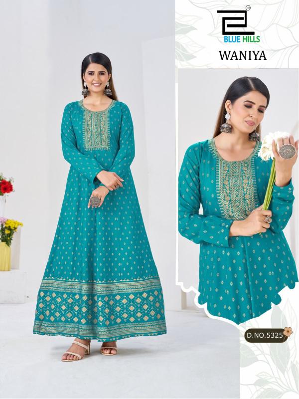 Blue hills waniya wholesale kurtis in surat gujarat 