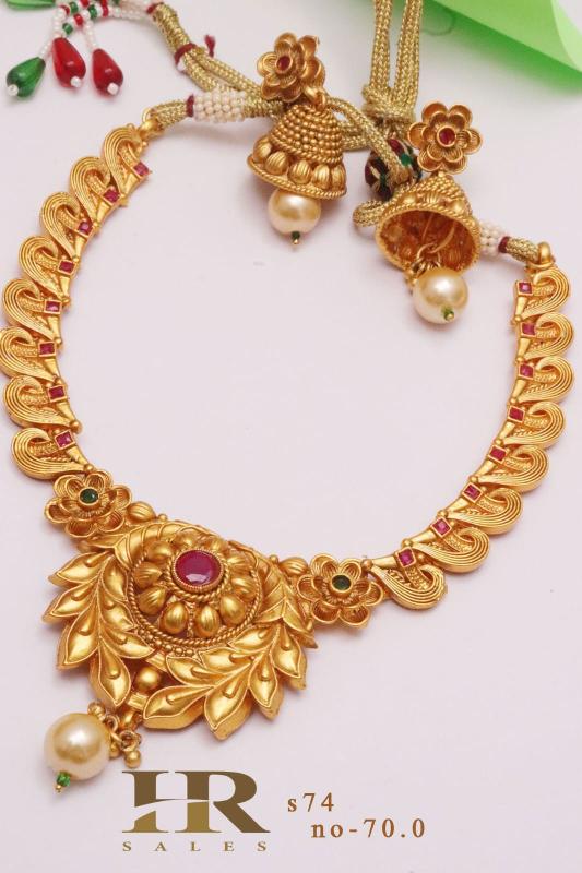 Copper set 74 Artificial gold jewellery in Kolkata