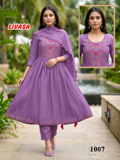 Desi kudi livasa 3pcs wholesale kurti shops in surat 