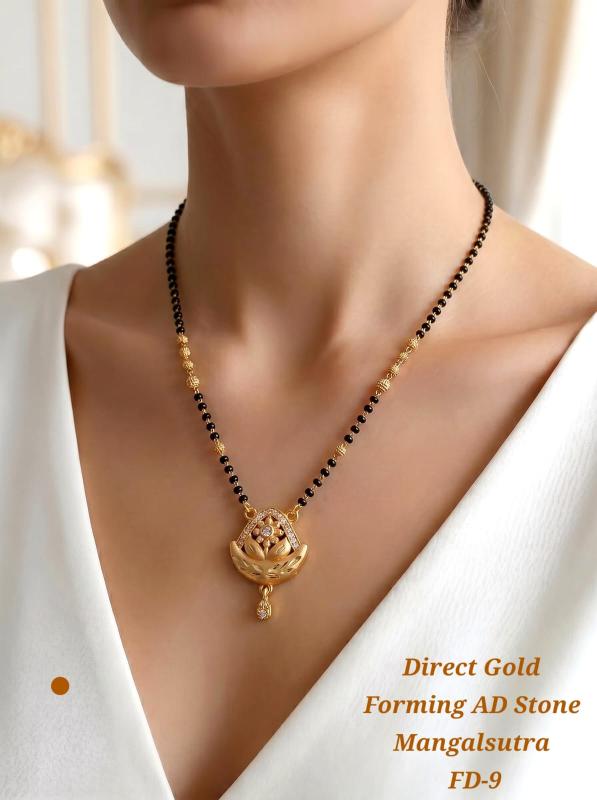 Direct gold forming ad stone mangalsutra FD 9 Indian imitation jewelry wholesale