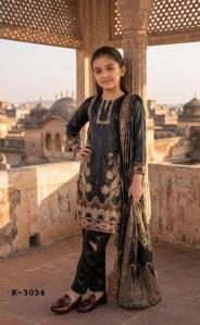 Felocity Mal Satin with Chinnon Duppata Children traditional clothing market