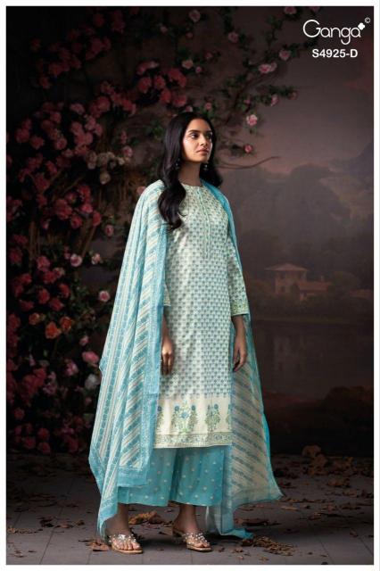 Ganga dhrisha 4925 indian dress materials wholesaler 