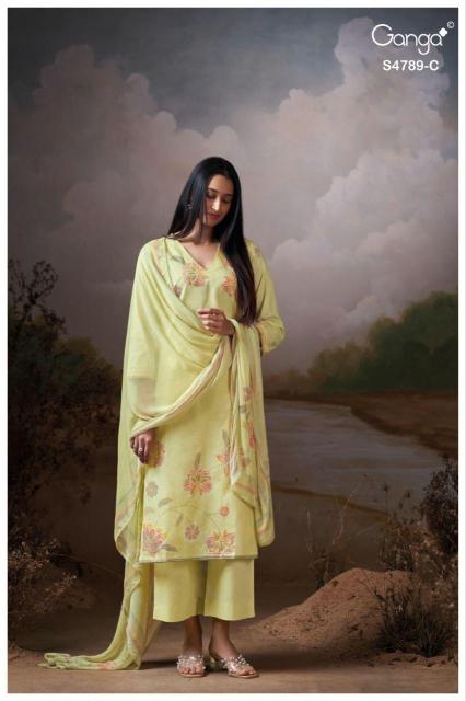 Ganga dovinia 4789 rajasthani dress materials wholesale 