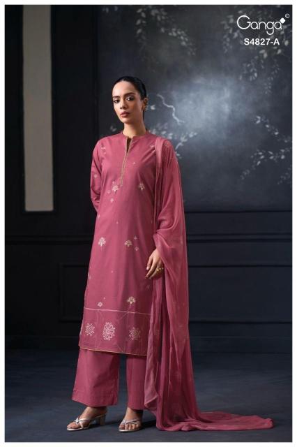 Ganga mrinali 4827 katha suit dress material wholesale online