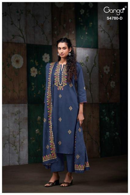 Ganga siyanshi 4780 in hyderabad wholesale dress material distributors details 