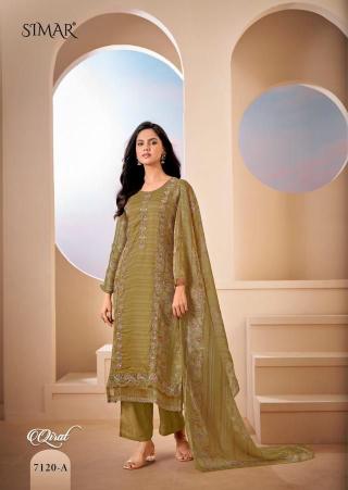 Glossy simar qirat cotton dress materials wholesale 