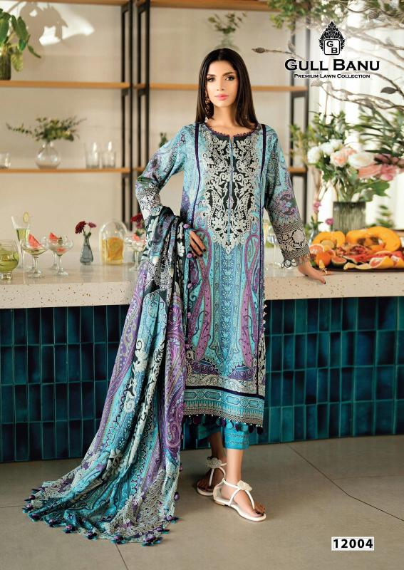 Gull aahmed gull banu vol-12 wholesale salwar suit 