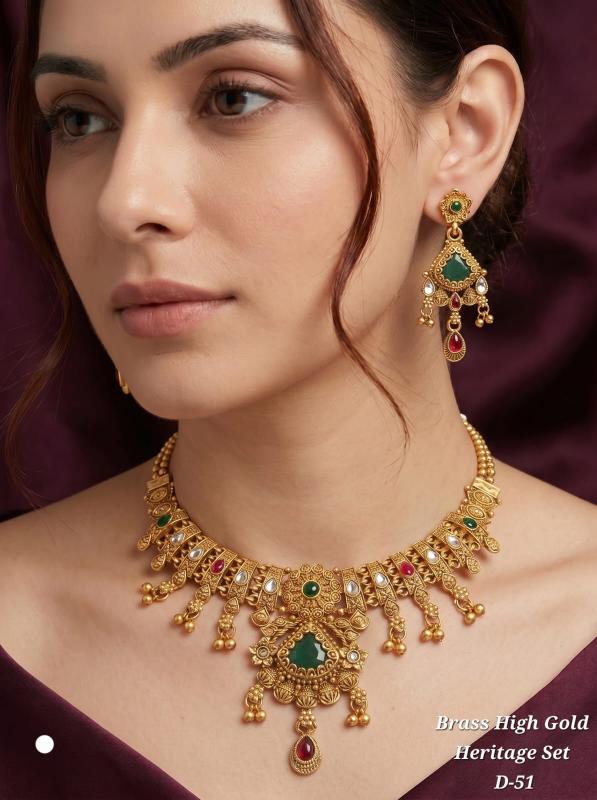 Harss high gold heritage set D 51 Artificial jewellery manufacturers in Delhi