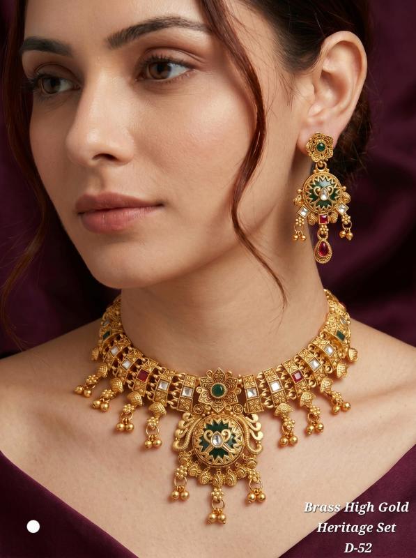 Harss high gold heritage set D 52 Artificial jewellery wholesale market in Delhi