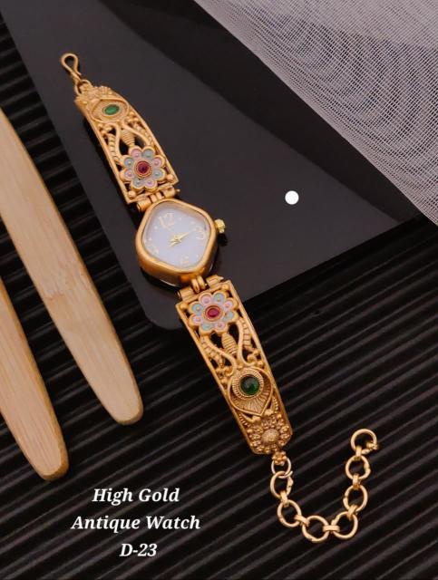 High gold antique watch D 23 Made in Ahmedabad artificial jwellery
