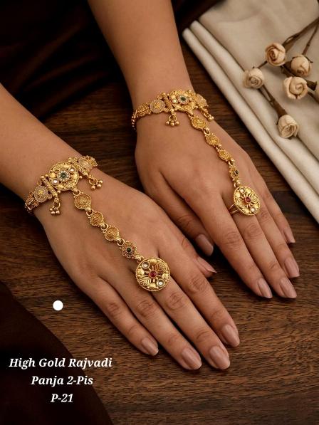 High gold rajvadi panja p 21 Artificial jewellery wholesaler in Delhi