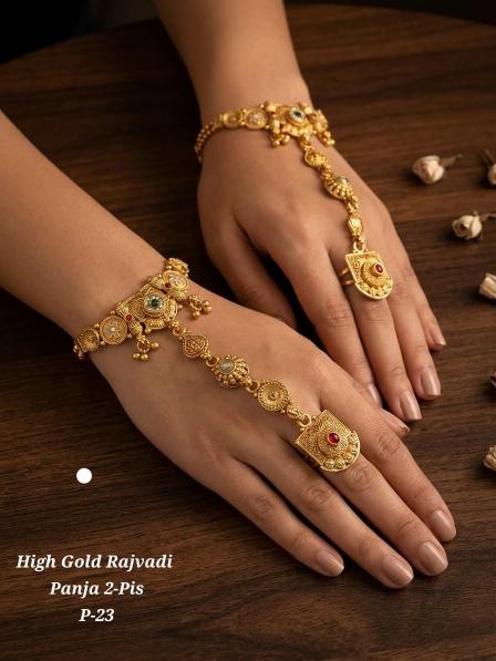 High gold rajvadi panja p 23 Bulk artificial jewellery supplier in Delhi