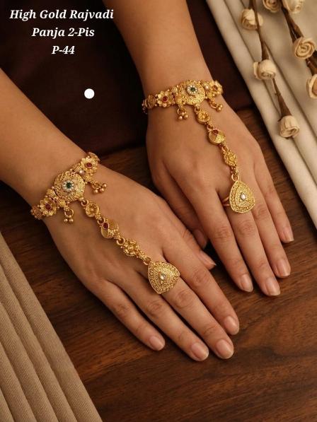 High gold rajvadi panja p 44 Imitation jewellery distributor in Delhi