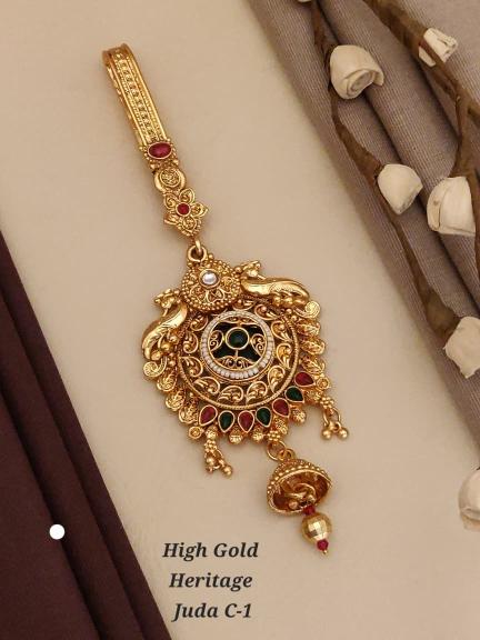 Highr gold heritage juda c 1 Designer imitation jewelry suppliers in Hyderabad