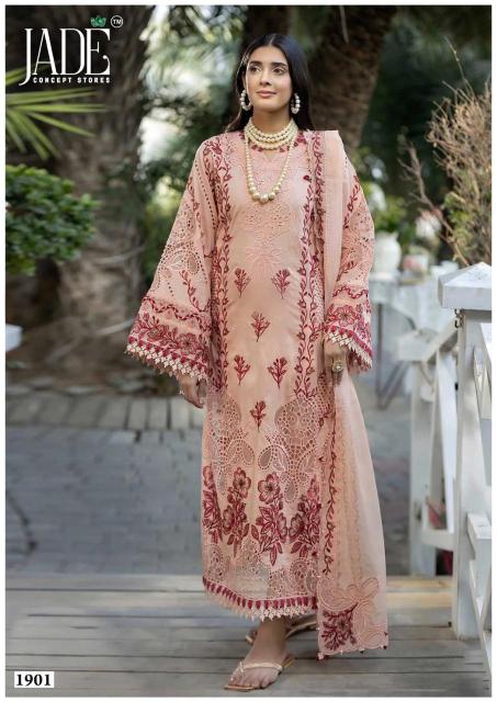 Jade bin saeed vol-19 buy salwar suit materials at wholesale price 