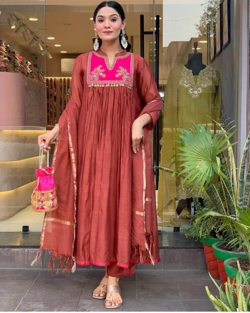 Jaipuri 3pcs wholesale kurti fabrics material in coimbatore 