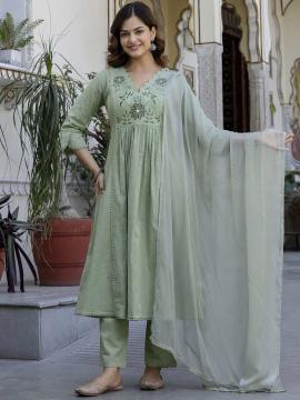 Jaipuri a-line 3pcs wholesale kurti manufacturers in chennai 