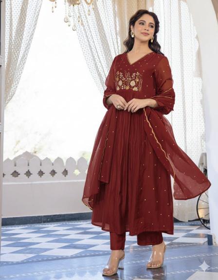 Jaipuri anarkali 3pcs wholesale kurti in mubai 