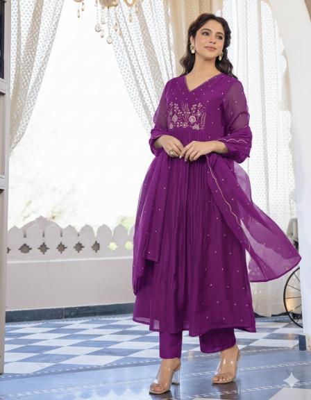 Jaipuri anarkali 3pcs wholesale kurti in vadodara 