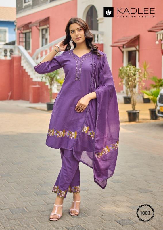 Kadlee aamira 3pcs wholesale kurti in jugsali 