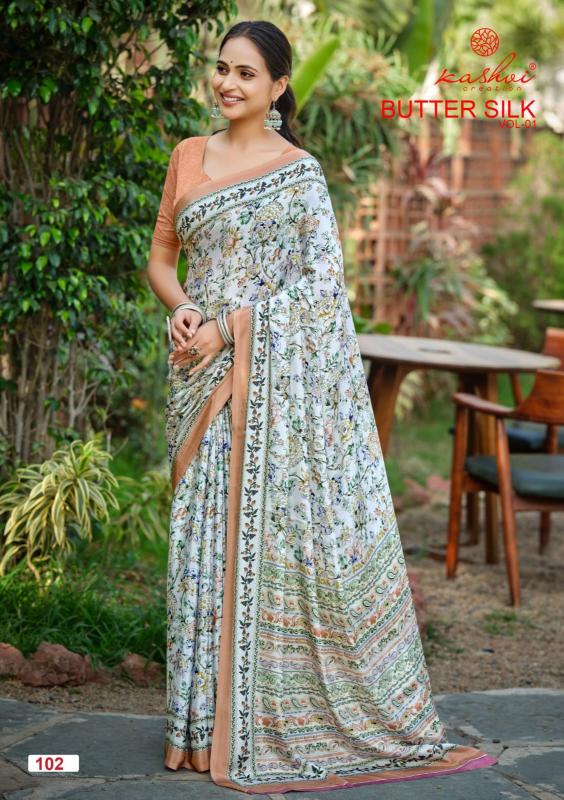Kashvi butter silk vol 1 daily wear sarees wholesale 