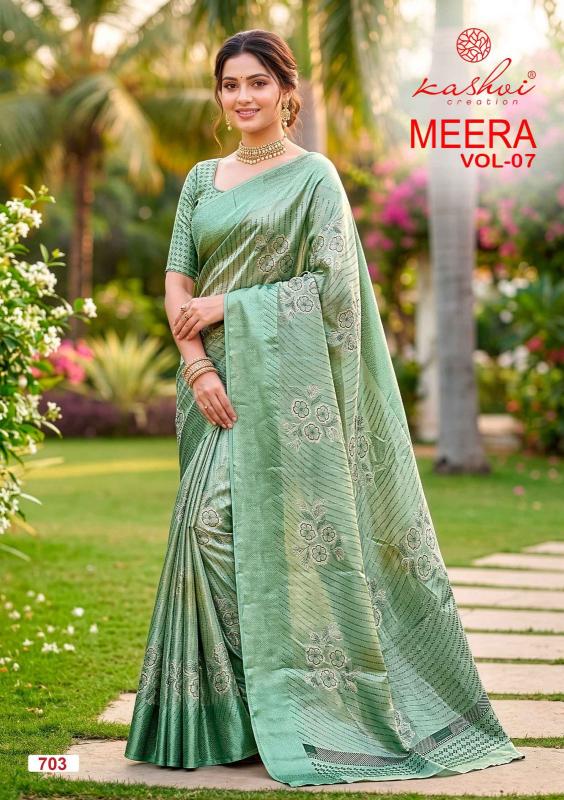 Kashvi meera vol 7 office wear sarees - corporate collection 