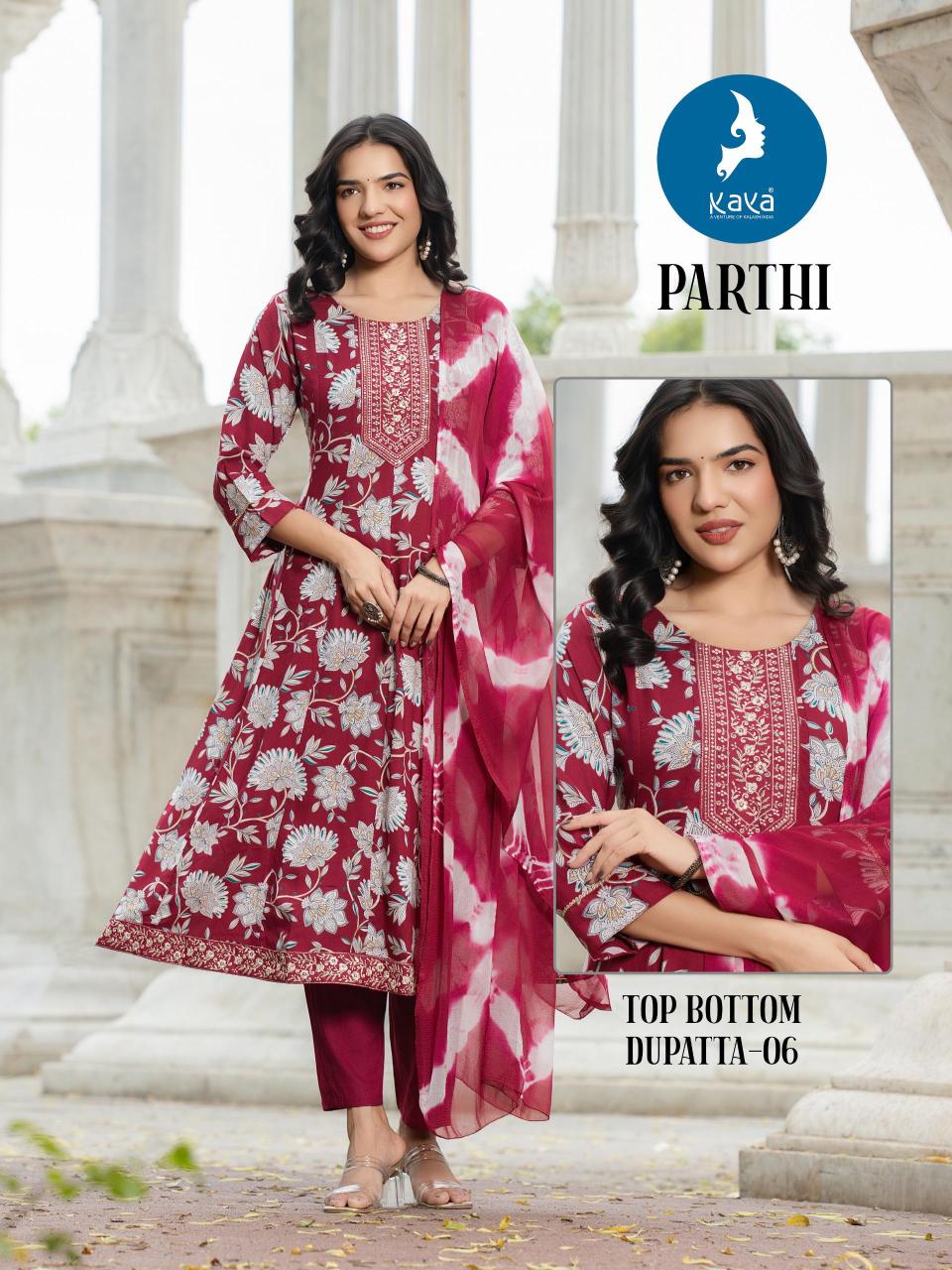 Kaya parthi anarkali style wholesale dealers woolen kurtis 
