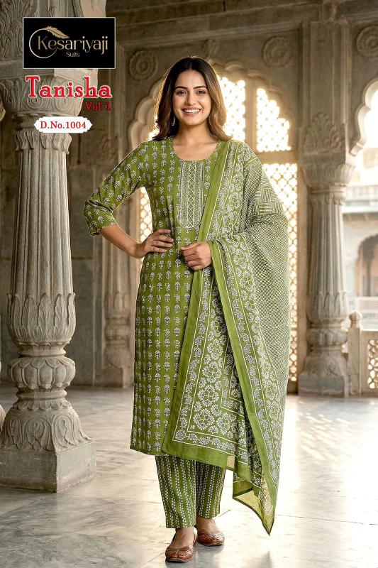 Keshriya tanisha vol 1 wholesale kurti market in karachi 