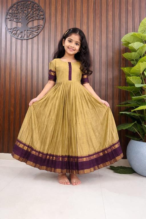 Kids COTTON gown cottan silk Cream Children clothing suppliers for resale