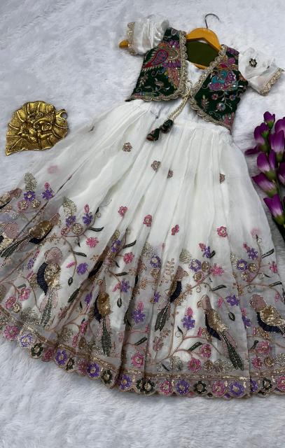kids koti gown silk white Kids fashion wholesale market in Kolkata