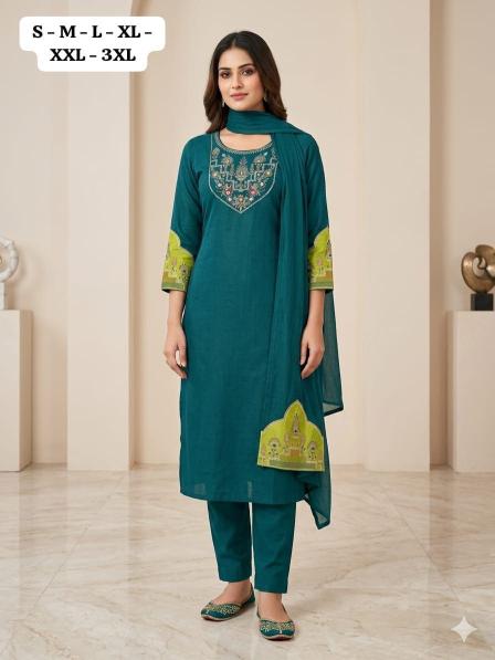 Krunique 3pcs wholesale cotton kurtis in hyderabad  