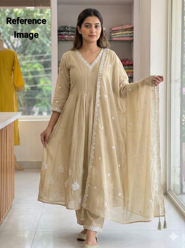 Krunique anarkali 3pcs wholesale dress materialsalwar and kurti in nagpur 