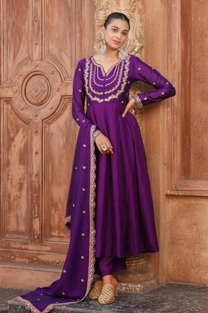Krunique anarkali 3pcs wholesale kurti market in ludhiana 